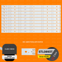 46" HKC-460W-TE01A-46T9-MCPCB Tv Ledi